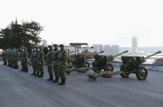 Gun salute fired on Statehood Day