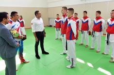 Minister of Defense visited military athletes’ final preparations ahead of the Military World Games