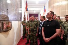 Minister Vulin Visiting the 4th Army Brigade