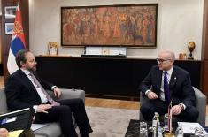 Minister Vučević Meets Head of EU Delegation Giaufret