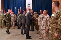 Minister Vulin and General Mojsilović with Participants of the Exercise REGEX 2018