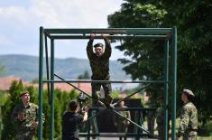 Minister Stefanović on set of “Soldier for a Day“