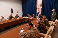 Minister Vulin and General Mojsilović with Participants of the Exercise REGEX 2018