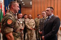Minister Vulin and General Mojsilović with Participants of the Exercise REGEX 2018