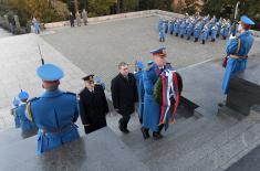 Statehood Day Wreath Laying Ceremony on Avala