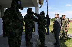 Minister Stefanović on set of “Soldier for a Day“