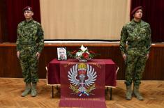 Memorial service for Ognjen Trajković, member of 63rd Parachute Brigade