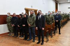 Memorial service for Ognjen Trajković, member of 63rd Parachute Brigade