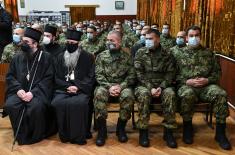 Memorial service for Ognjen Trajković, member of 63rd Parachute Brigade