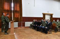 Memorial service for Ognjen Trajković, member of 63rd Parachute Brigade