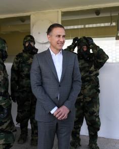 Minister Stefanović on set of “Soldier for a Day“