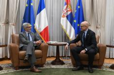 Minister Vučević meets with Ambassador of French Republic Pierre Koshar