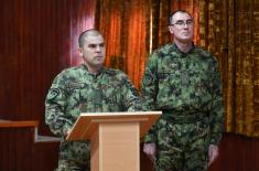 Memorial service for Ognjen Trajković, member of 63rd Parachute Brigade