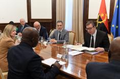 Meeting between President Vučić and Angolan defence and foreign ministers
