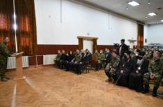 Memorial service for Ognjen Trajković, member of 63rd Parachute Brigade