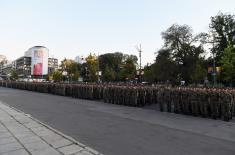 Final rehearsal for the Promotion of the youngest Officers of the Serbian Armed Forces