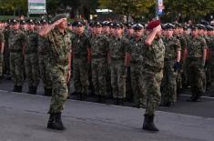 Final rehearsal for the Promotion of the youngest Officers of the Serbian Armed Forces