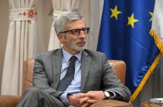 Minister Vučević meets with Ambassador of French Republic Pierre Koshar