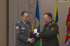 Meeting of Minister Vulin and Minister of Defence of Belarus General Khrenin