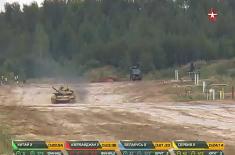 Tankmen of Serbian Armed Forces in Tank Biathlon Semi-finals