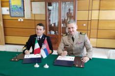 Intenziviranje saradnje u oblasti odbrane sa Italijom 