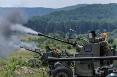 Live Shooting of the AD Artillery and Rocket Units