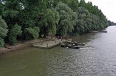 River Flotilla’s drills on Tisza River near Titel