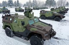 Ten new “Miloš“ armoured combat vehicles for 72nd Brigade