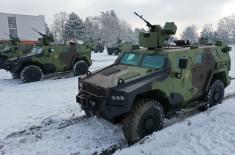 Ten new “Miloš“ armoured combat vehicles for 72nd Brigade