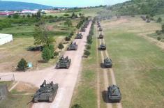 Serbian Armed Forces receive 30 T-72MS tanks and 30 BRDM-2MS armoured reconnaissance vehicles