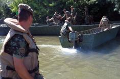 The Serbia Armed Forces Installed Pontoon Bridge to Lido Beach