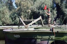 The Serbia Armed Forces Installed Pontoon Bridge to Lido Beach