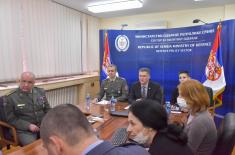 Foreign military representatives briefed about budget