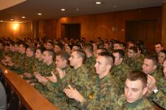 Lecture by General Cirkovic at the Military Academy