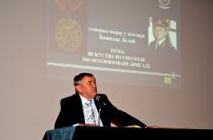 Lecture by General Delić at the Military Academy