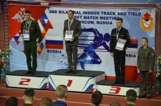 Medals for Military Academy cadets at the athletic meeting in Moscow