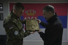 Minister Stefanović with Serbian peacekeepers in Lebanon: Serbia is proud of its boys and girls wearing blue berets