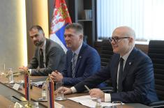  Састанак министра Вучевића са амбасадором Словеније Бергантом