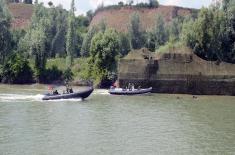 River Flotilla’s drills on Tisza River near Titel