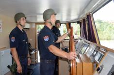 River Flotilla’s drills on Tisza River near Titel