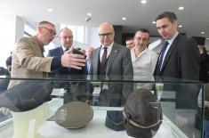 Minister Vučević Opens Exhibition “Military Hats and Helmets from Middle 19th Century until the Present”