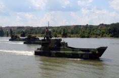 River Flotilla’s drills on Tisza River near Titel