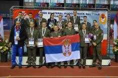 Medals for Military Academy cadets at the athletic meeting in Moscow