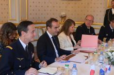 Meeting between Minister Stefanović and French Defence Minister Lecornu