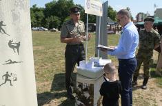 Minister Stefanović Visits Military Academy Cadets at Ada Ciganlija