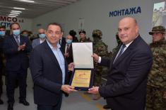 Minister Vulin: “Yumco“ produces the best, and members of Serbian Armed Forces deserve the best