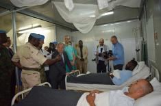 The UN Secretary-General visited the Serbian military hospital in Bangui