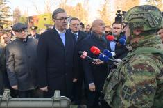 President Vučić attends meeting presenting results of 2023 analysis of Serbian Armed Forces