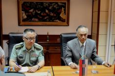 Meeting of the Minister of Defence and Ambassador of China