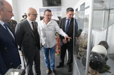 Minister Vučević Opens Exhibition “Military Hats and Helmets from Middle 19th Century until the Present”